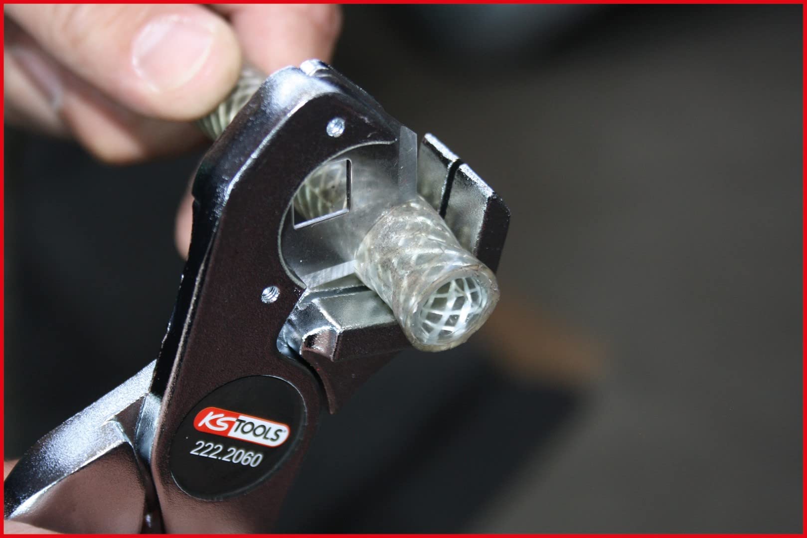 KS Tools 222.2060 Hose Cutter 6-25mm, Silver - Image 4