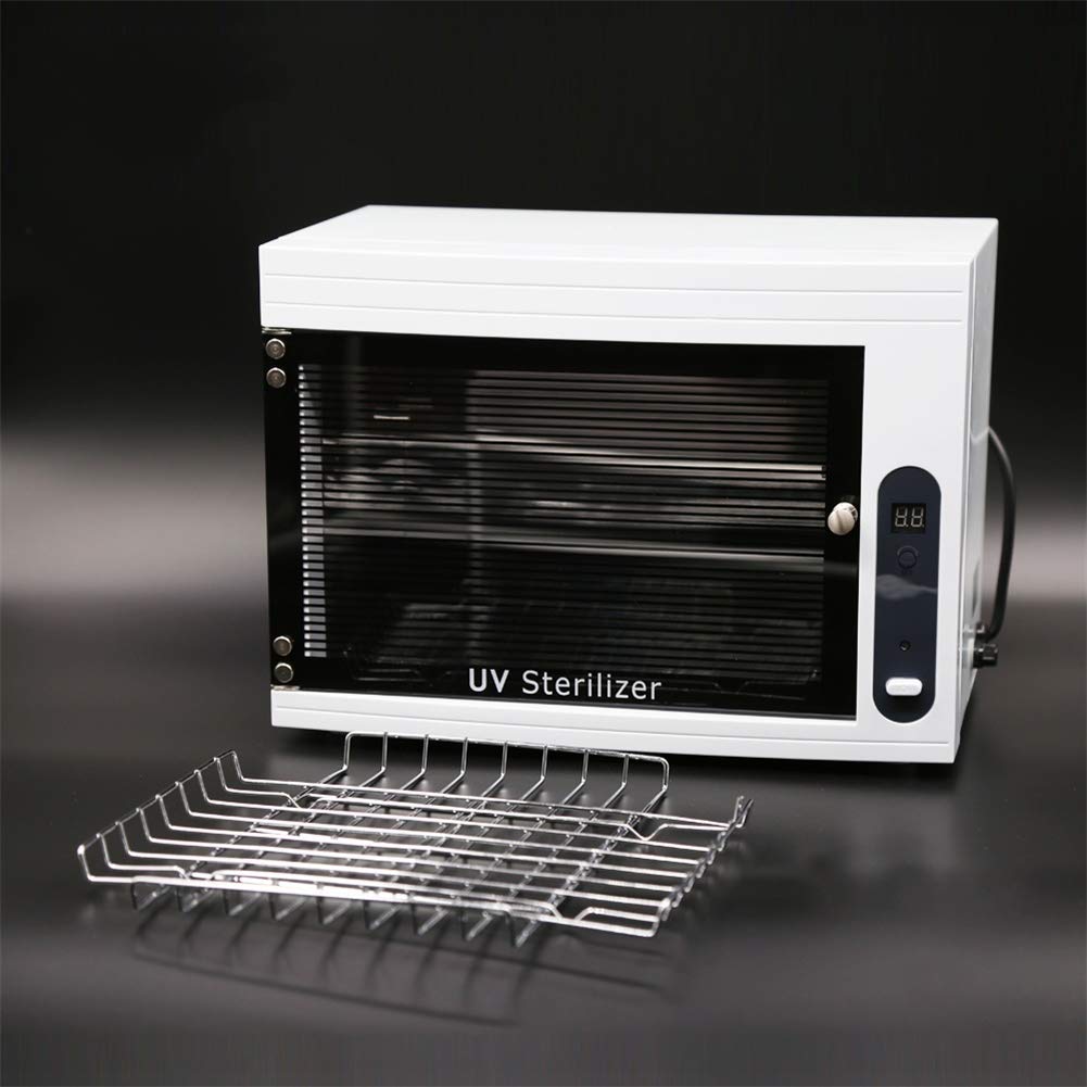 8L Uñas Herramienta Esterilizador Gabinete UV Lámpara con Minutero Esterilización Manicura Uña Herramientas Facial Piel Belleza Salón Tatuaje Desinfección Equipo