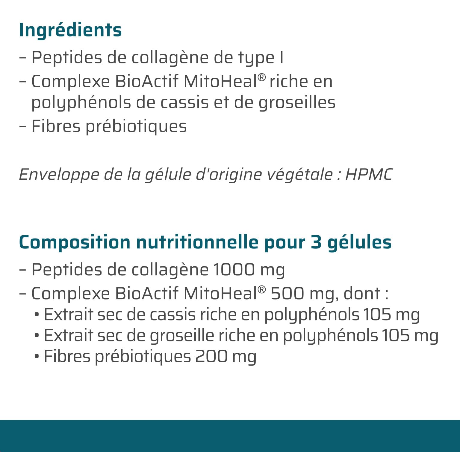 Biophénix Collagène Marin + Complexe BioActif MitoHeal® 90 Gélules Végétales - Anti-Âge - Antioxydant - Peau Hydratée - Peptides de Collagène Type I Peptan® - Riche en Polyphénols (Lot de 5)