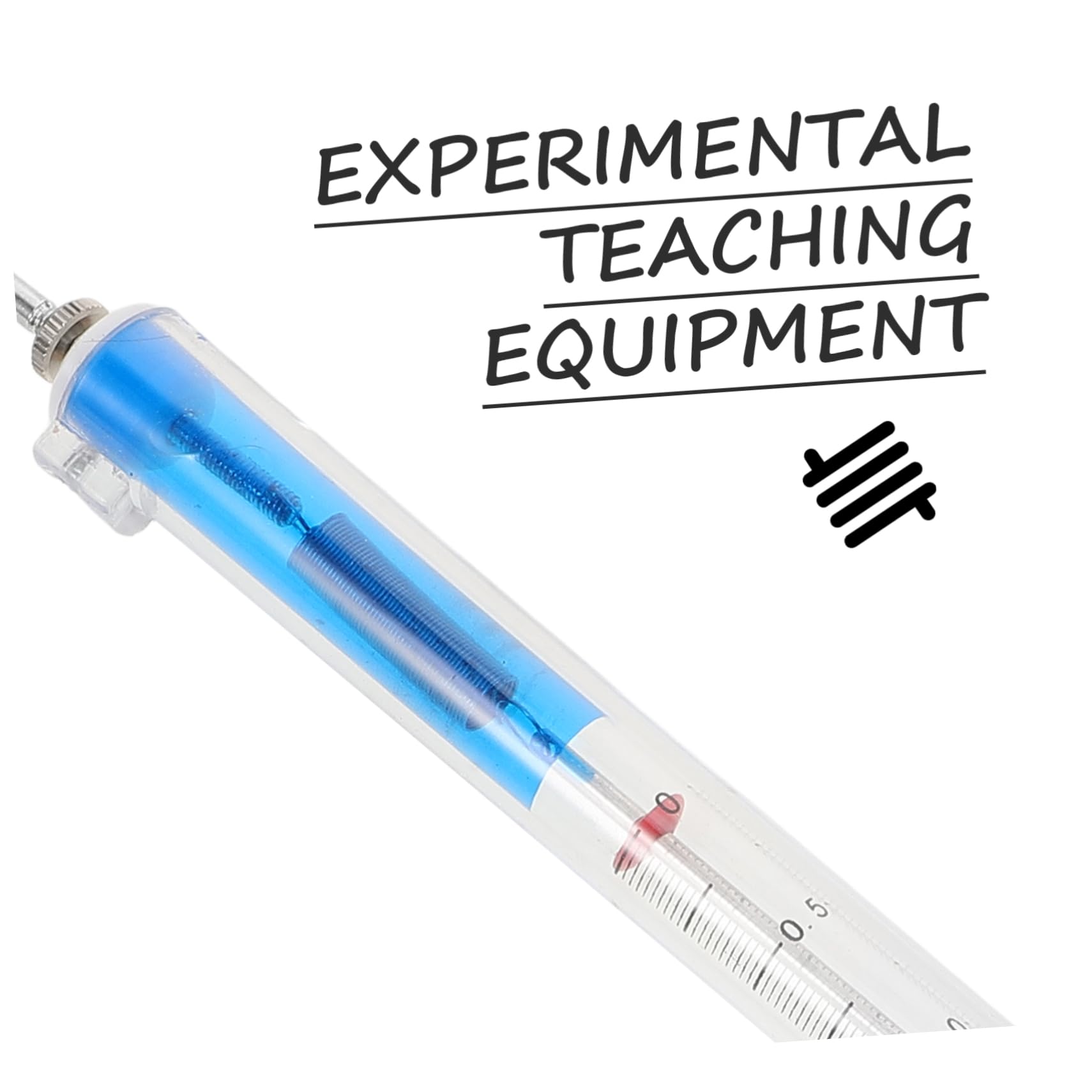 KICHOUSE Cylindrical Dynamometer Spring Scale Teaching Tools Experiment Tools Spring Balance Scale Force Scale Physics Scales Physics Experiment Equipment Iron