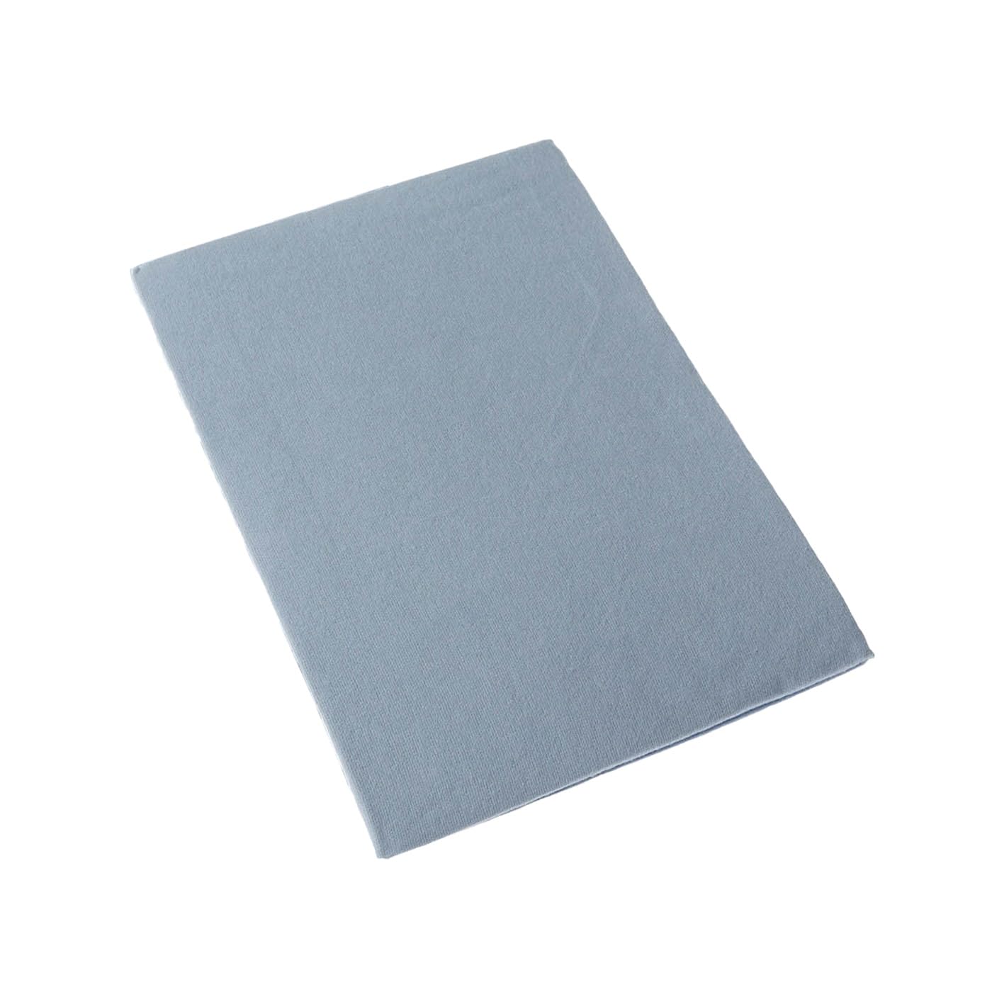 Rackhams Blue 100% Brushed Cotton Cot Flat Sheet, 100 X 150 Cm