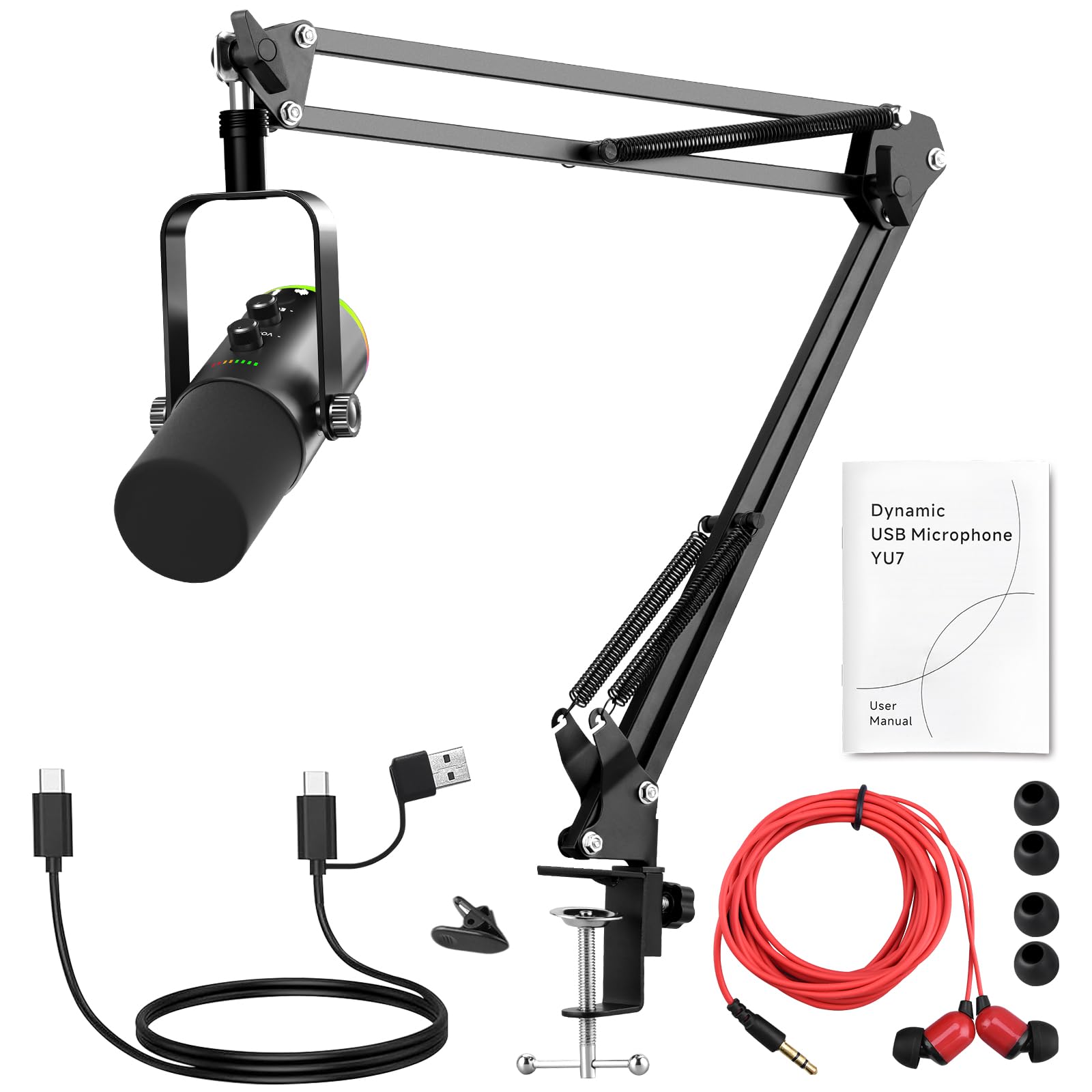 Amazon.co.jp: ダイナミックマイク XLR/USB接続、ノイズ低減ゲーミング