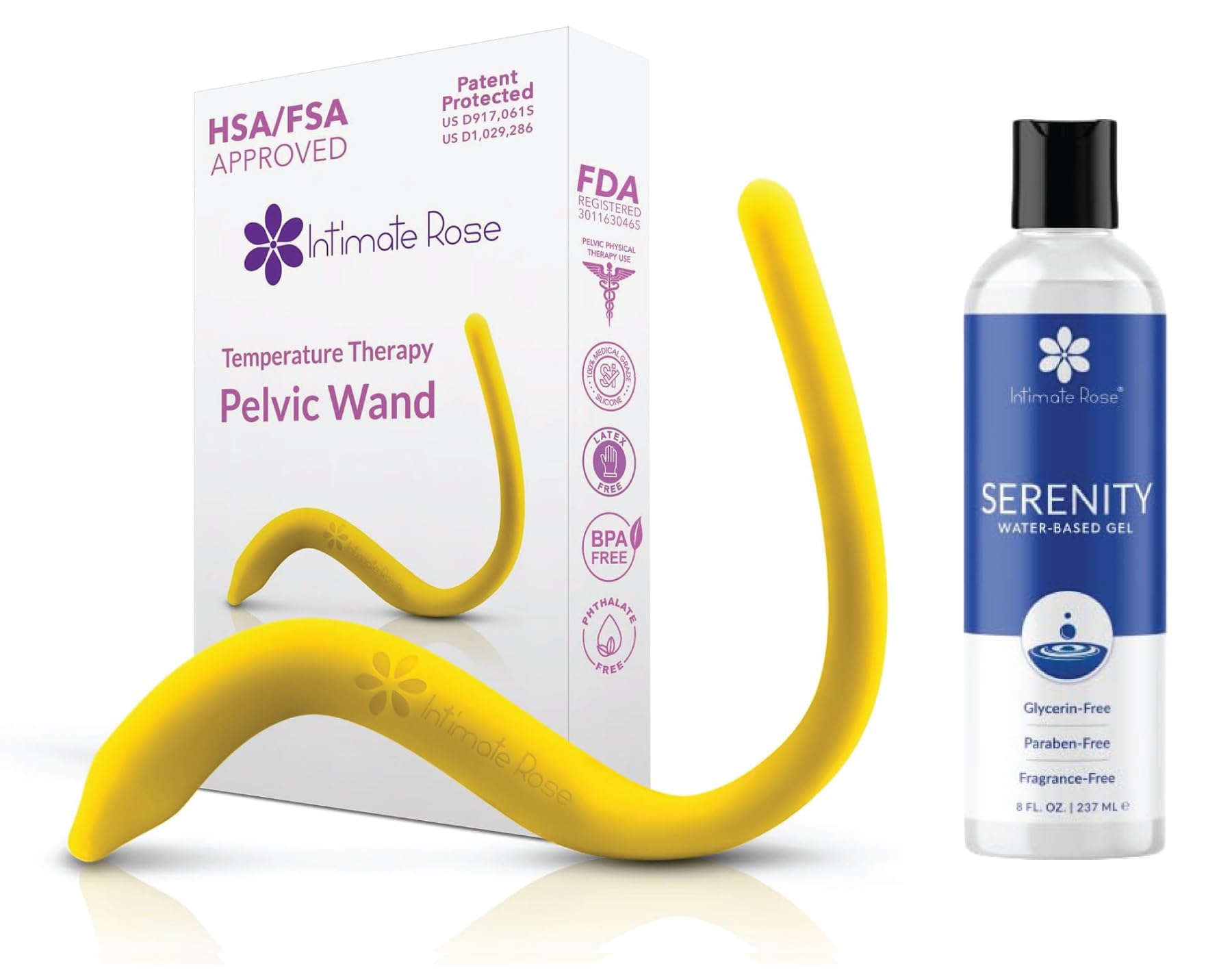 Amazon.com: Intimate Wellness Bundle: Premium Water-Based Lubricant and  Intimate Rose Hot/Cold Pelvic Wand - Comprehensive Comfort and Therapy  Solution : Health & Household