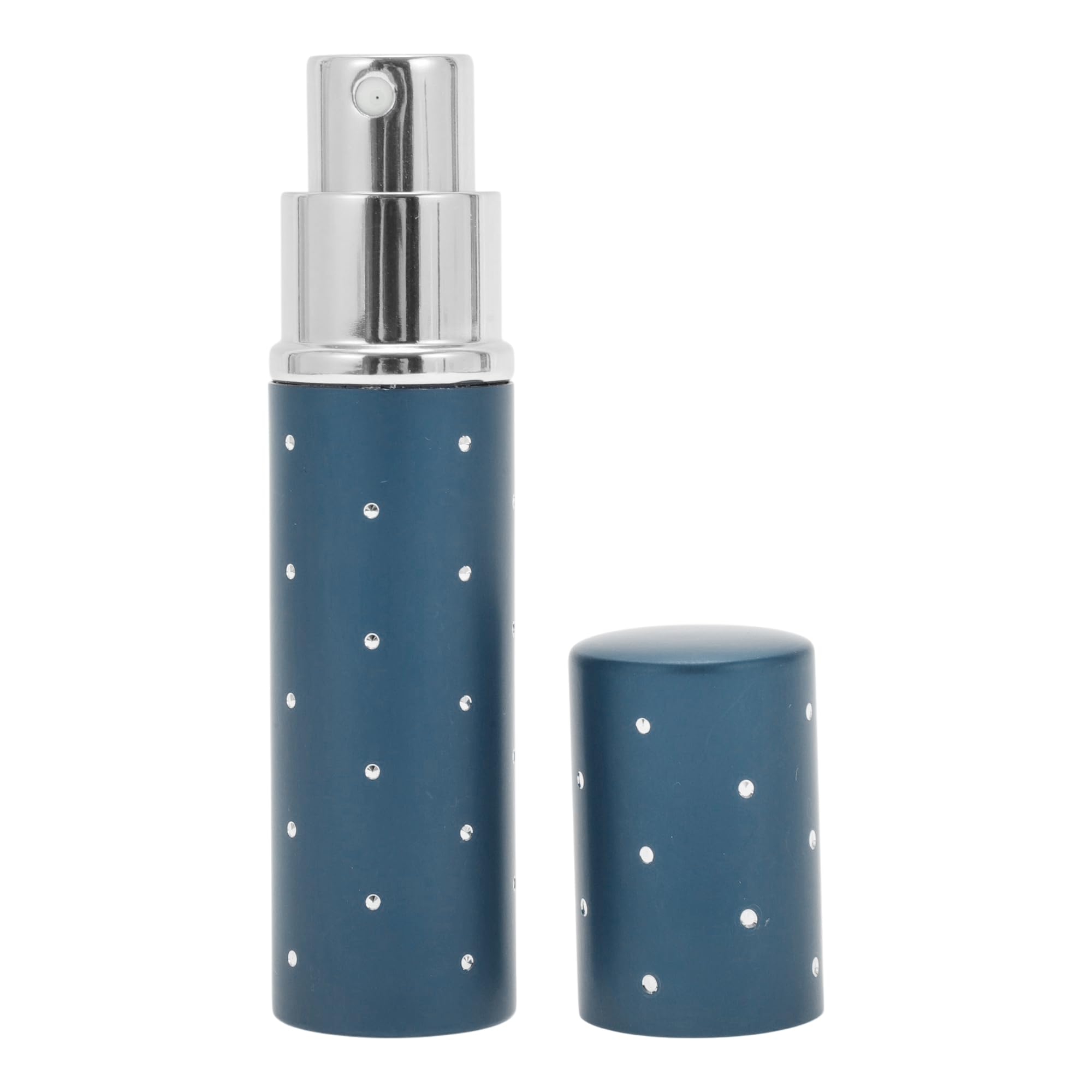 2 sztuki rozpylaczy do perfum, do wielokrotnego napełniania, 10 ml, pojemnik na perfumy z okienkiem, do torebki, na podróż, wakacje, podróż samolotem, niebieski