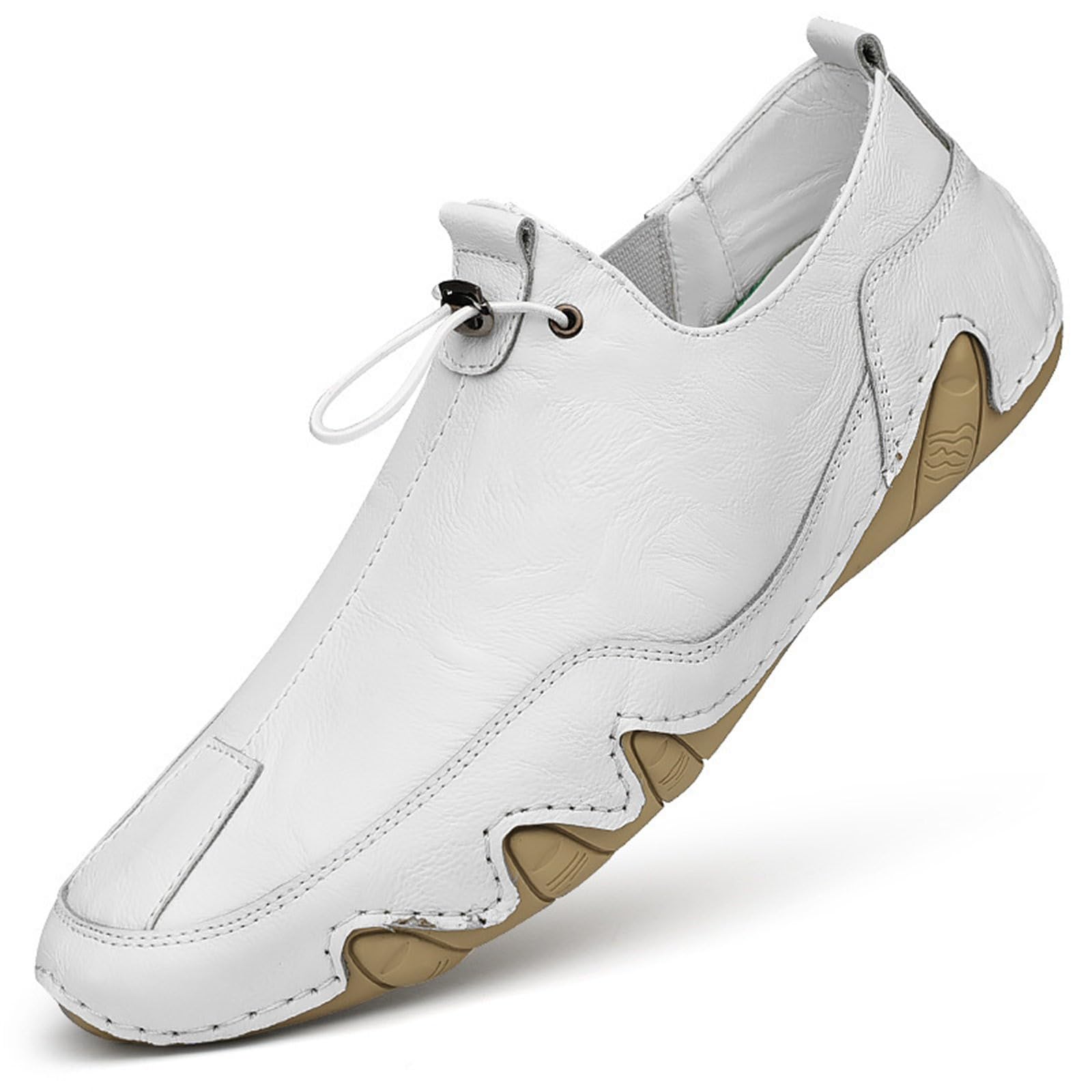 Generisch Herren Sneaker 38-48 Freizeitschuhe Herren Sneaker Schuhe Atmungsaktiv Turnschuhe Modische Sportschuhe Flache Sohle Laufschuhe Casual Schnürschuhe Einfarbige Joggingschuhe