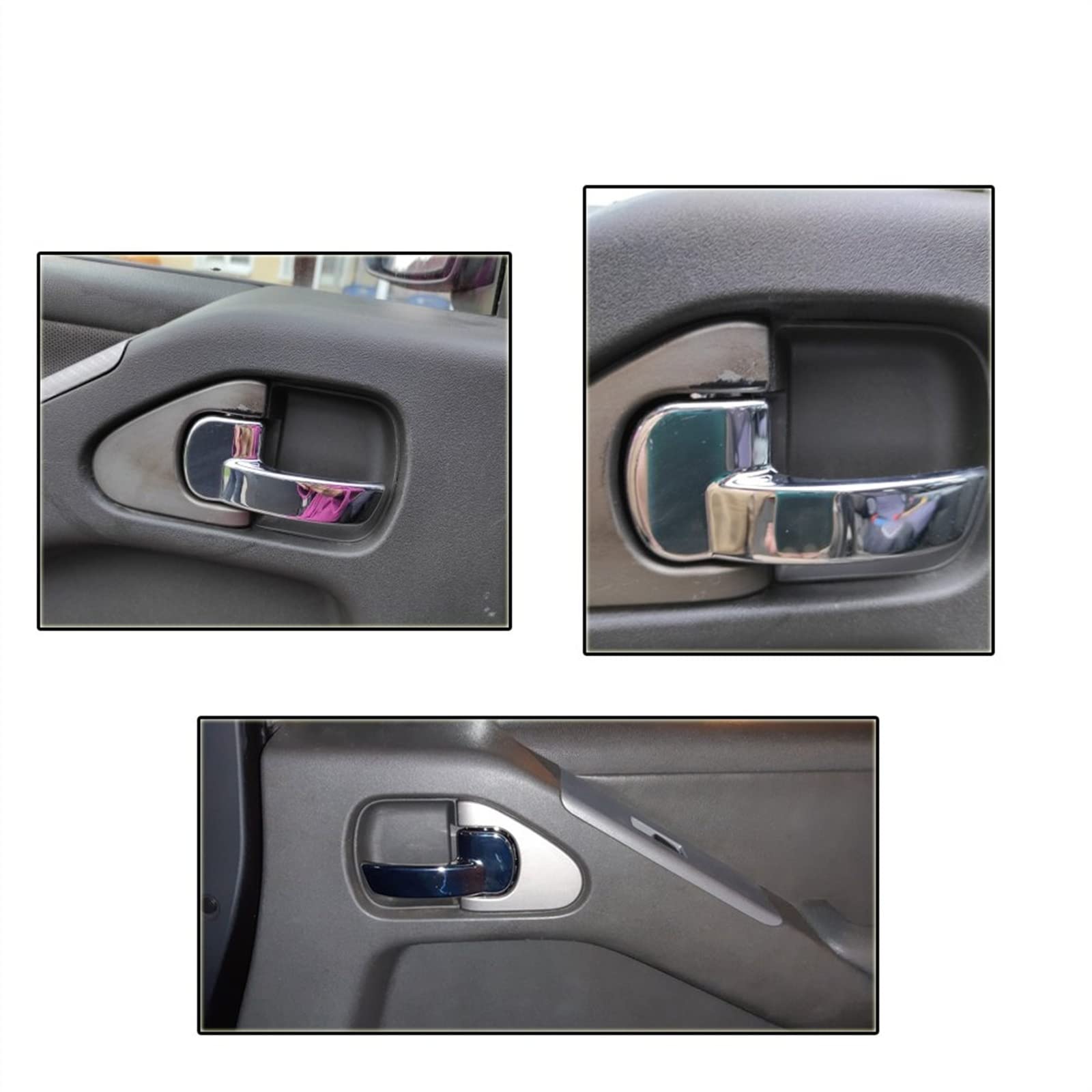 Maneta Interior para Nissan para Navara D40 para Pathfinder R51 Manija De Puerta Interior De Coche 806714X02B 806704X02B Coche Tirador Puerta (Tamaño : Izquierda)
