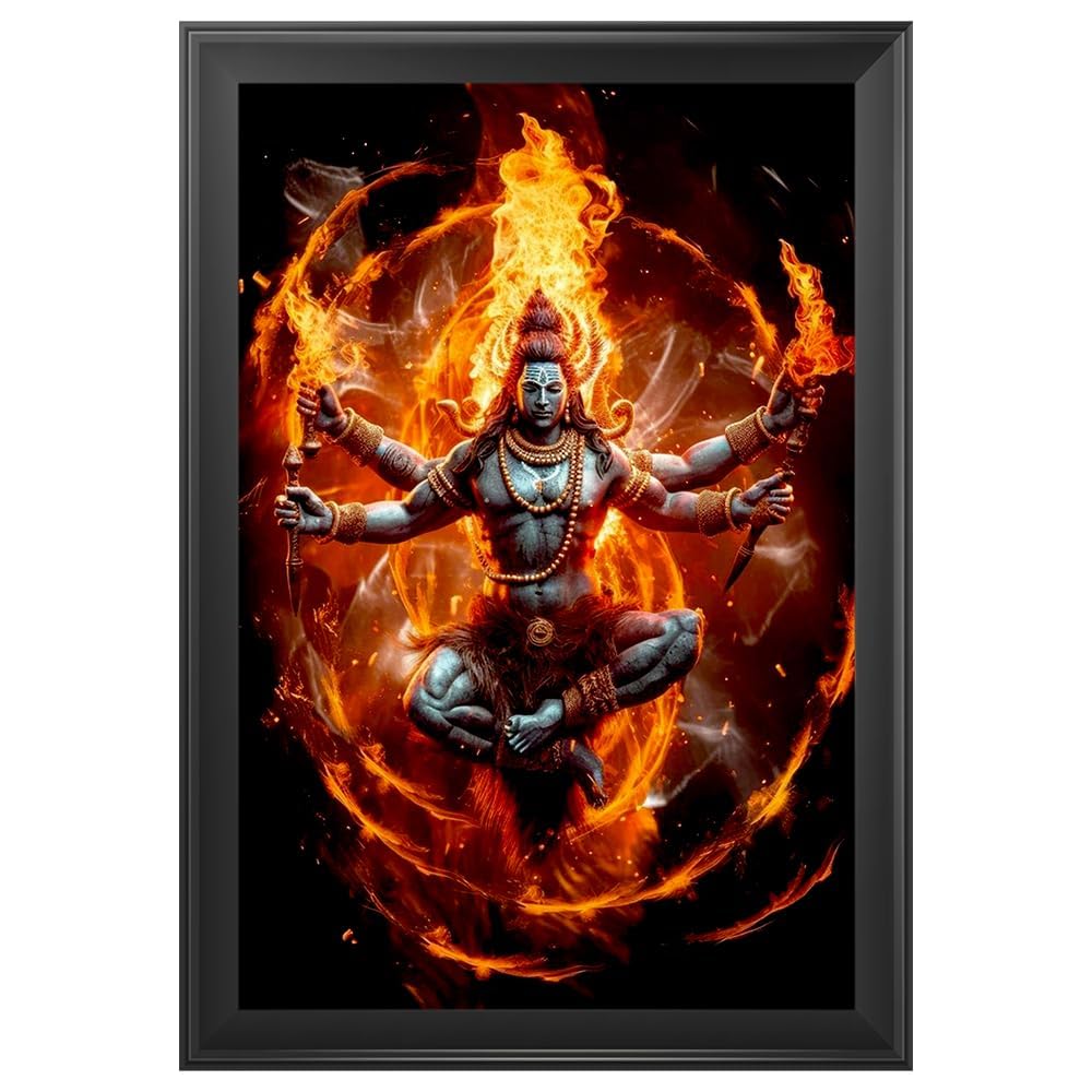 Cadre photo Lord Shiva pour Mandir idéal pour votre coin de méditation zen
