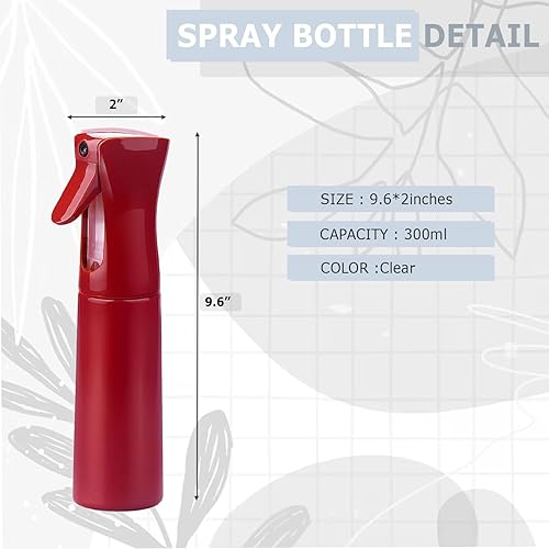 Miniatura 7 de VIGOR PATH Botella de spray continuo con niebla ultrafina, pulverizador de agua versátil para cabello, limpieza del hogar, salones, plantas,