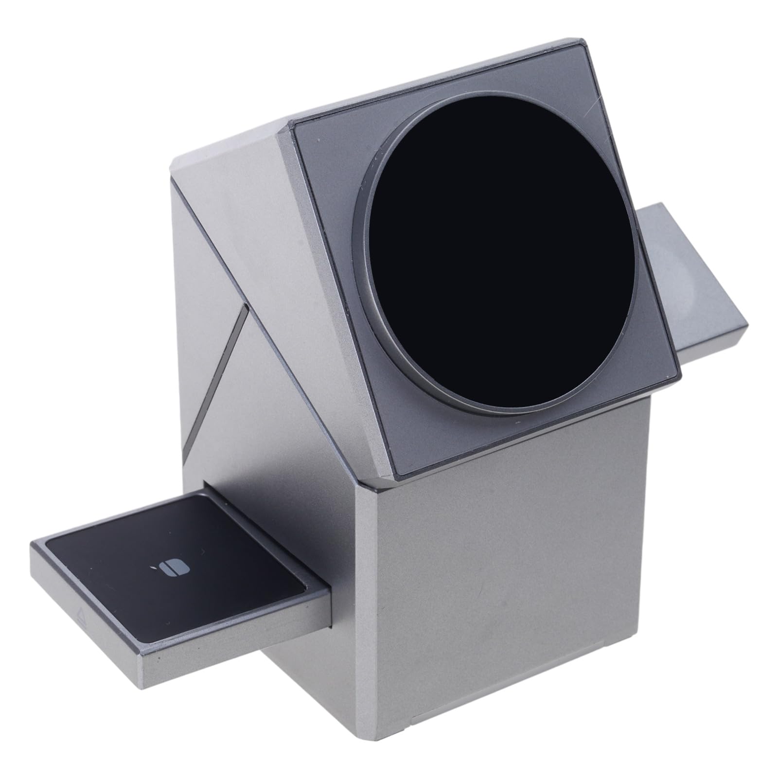 Dock ricarica magnetico Rotazione automatica Ricarica rapida da 15 W Supporto ricarica da tavolo compatibile per telefoni Auricolari Orologi Caricabatterie per telefoni