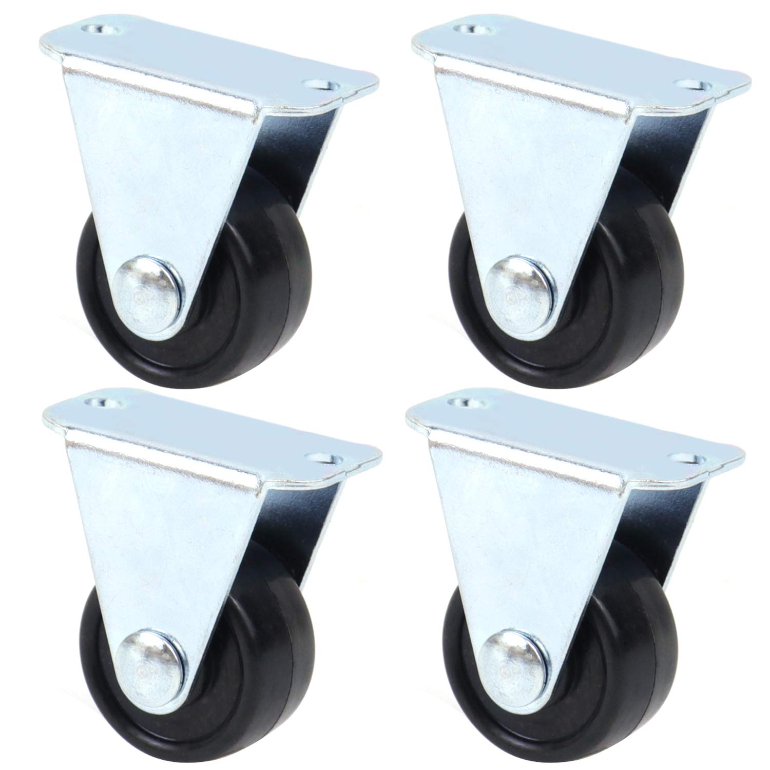 Roulettes Rigides Robustes 4x2 – Lot De 2, Capacité 800 Lbs, Roues Phénoliques, Marque Faultless, Neuf