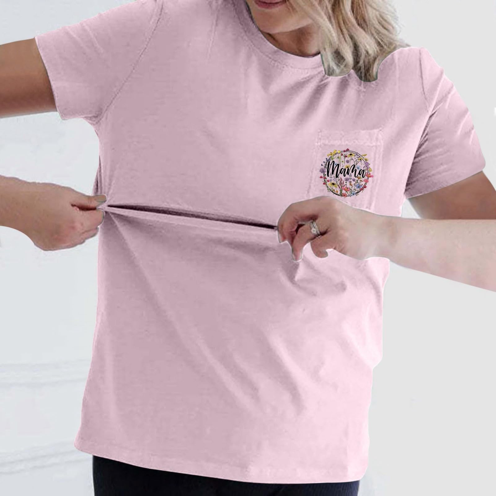 Generisch 2025, informal, cómodo, top de lactancia con cremallera para madres lactantes, blusas de verano elegante