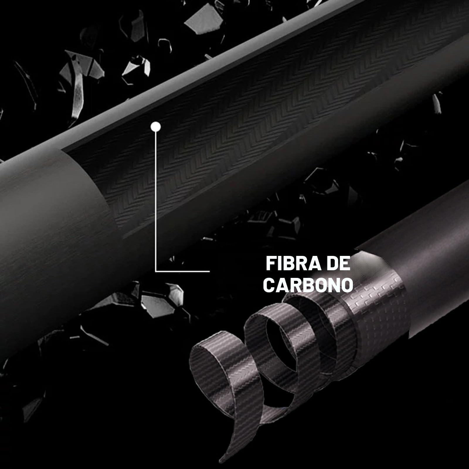 KHEALING - Cola de billar de fibra de carbono, 142 cm, punta de 12 mm, Carom Billiards - Cola profesional con Chalk y guantes