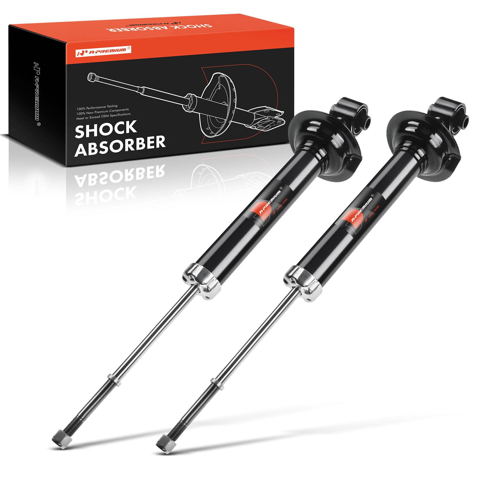 Amazon.com: A-Premium Rear Pair (2) Shock Absorber Compatible with