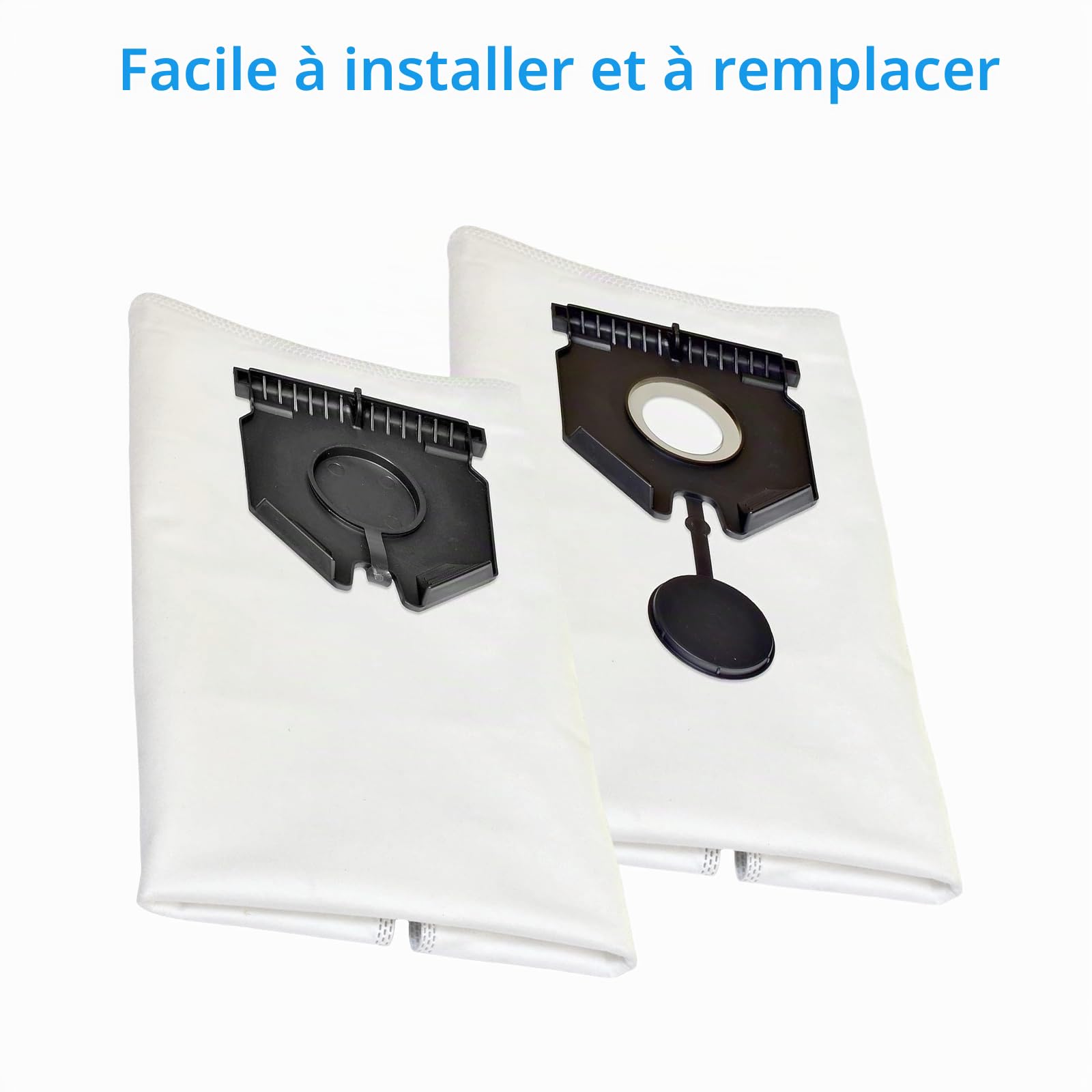 Lot de 10 sacs à poussière pour Kärcher NT 30/1 Ap Te L NT 30/1 Ap L NT 30/1 Tact L NT 30/1 Tact Te L 30 L Pièces de rechange pour aspirateur sec/humide
