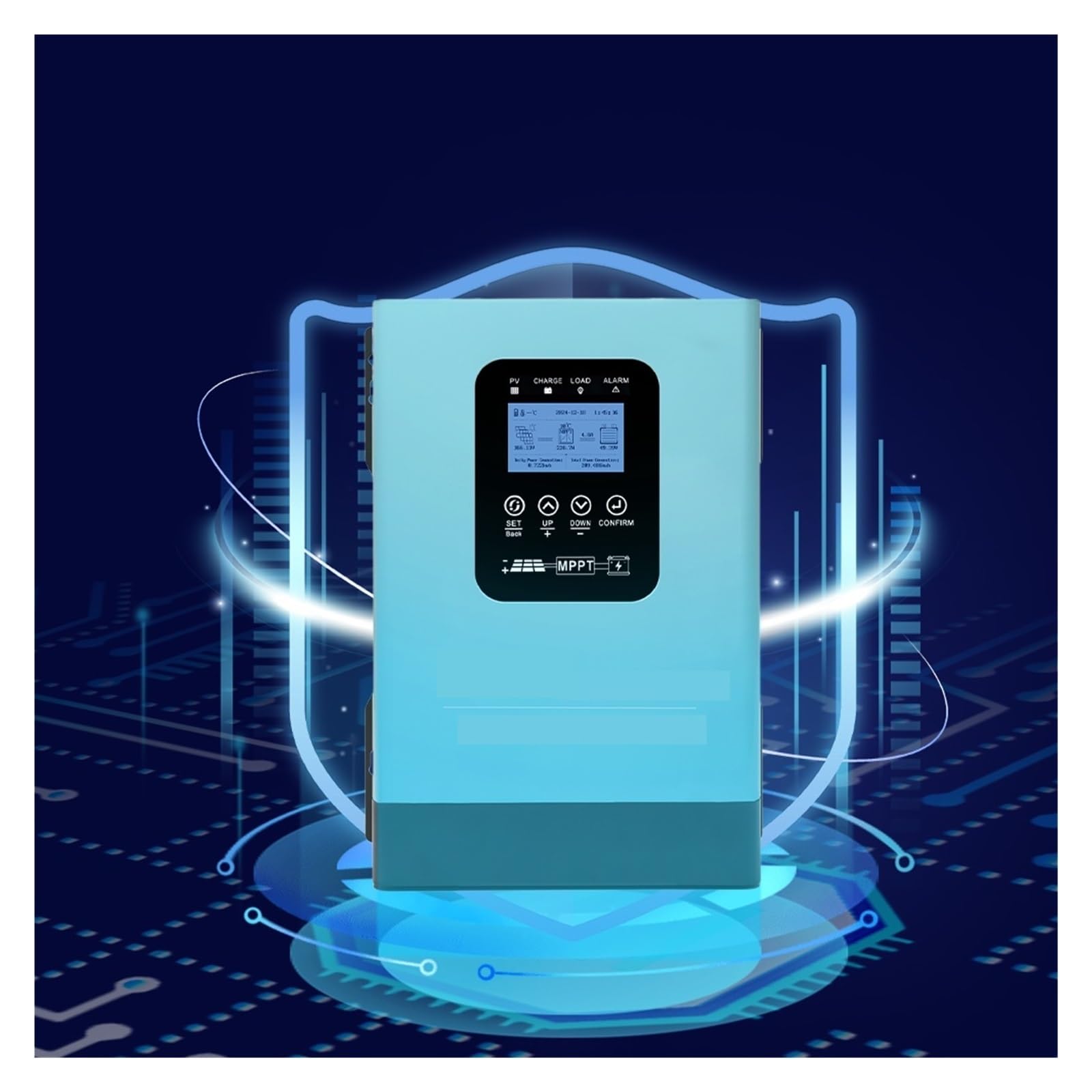 Regulador Solar Mppt, Controlador de carga solar MPPT de 60 A con identificación automática de batería de CC de 12-96 V