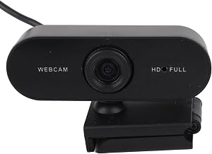 1080P Webcam, Computer Camera with Microphone, Clear Video Picture Voice Interactive Web Camera for Video Recording Conference, Easily Fixed on Computer, Compatible with, OS X,