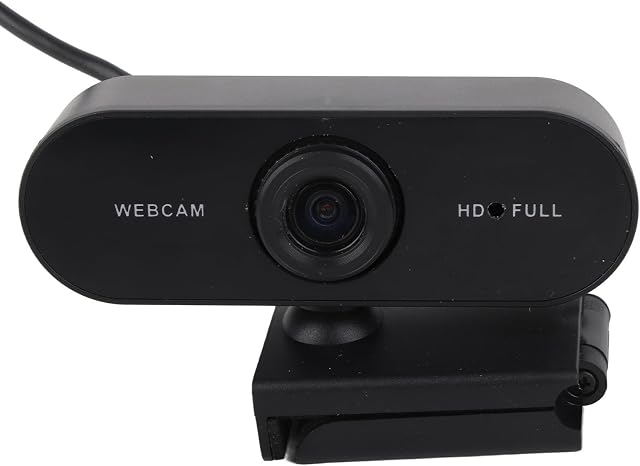 1080P Webcam, Computer Camera with Microphone, Clear Video Picture Voice Interactive Web Camera for Video Recording Conference, Easily Fixed on Computer, Compatible with, OS X,