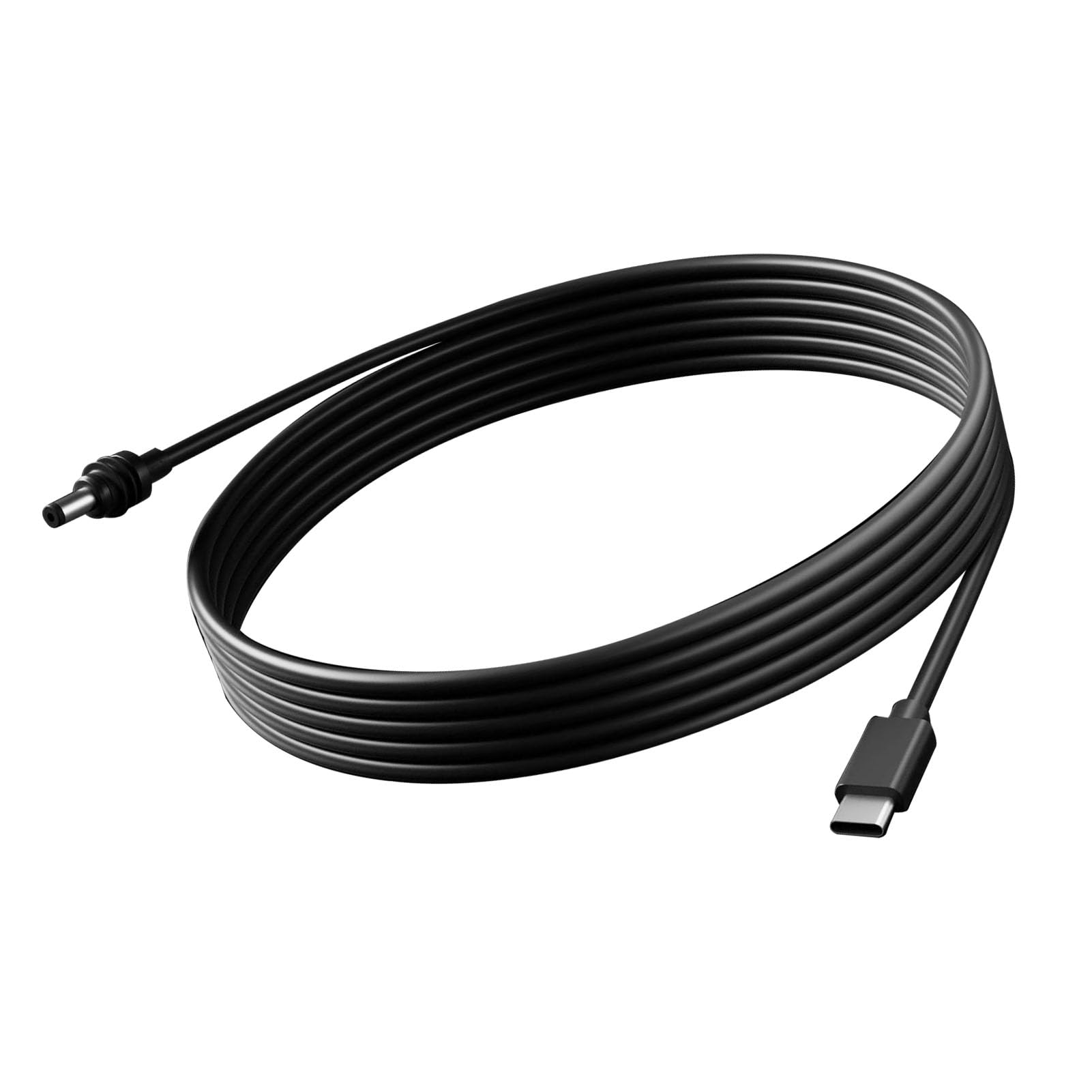 LiebeWH Cavo Tipo C con Conduttore in Ottone 18 AWG, Prolunga da CC a Tipo C 5 M, Cavo di Ricarica USB CC SPX MINI in Gomma per Piccole Ventole e Dispositivi Elettronici