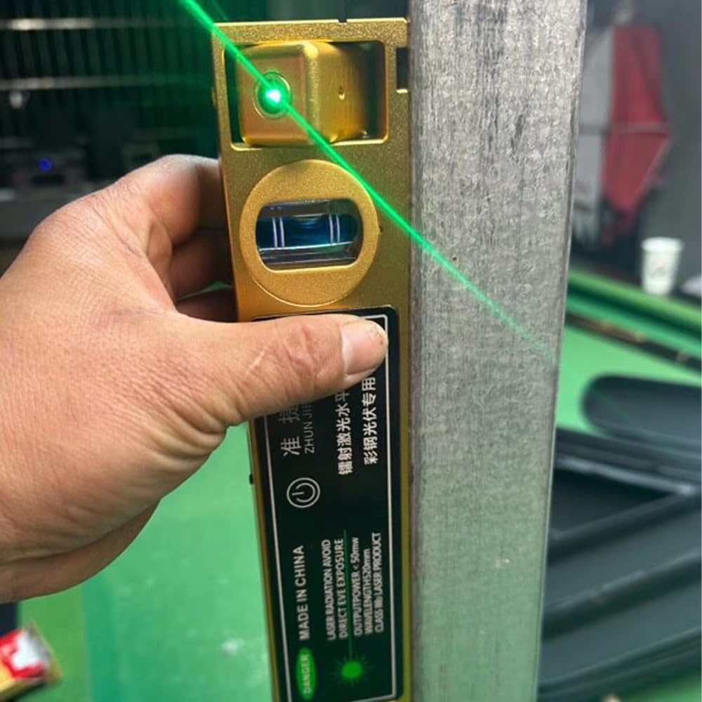 Livella Laser ad Angolo Retto, per Ambienti Luminosi e Bui