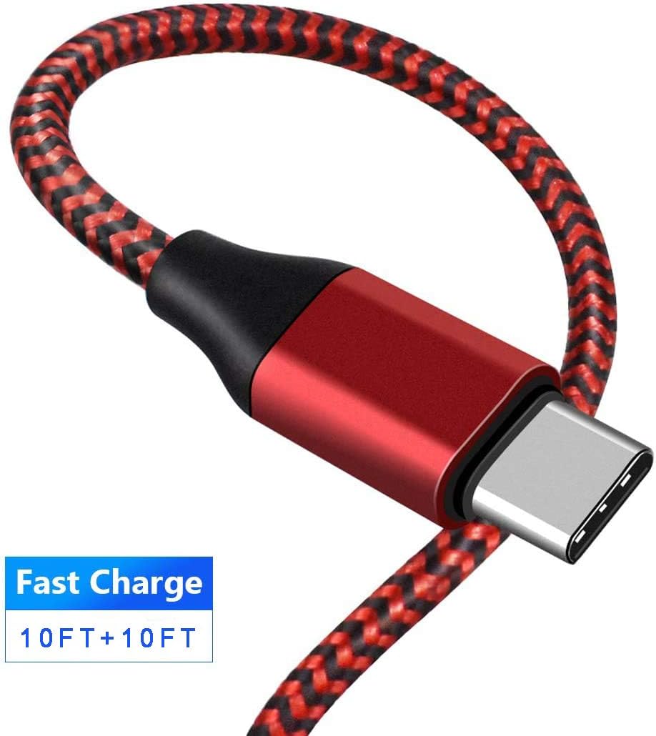 3A 10Ft Extra Long Type C Fast Charger Cable Compatible for
