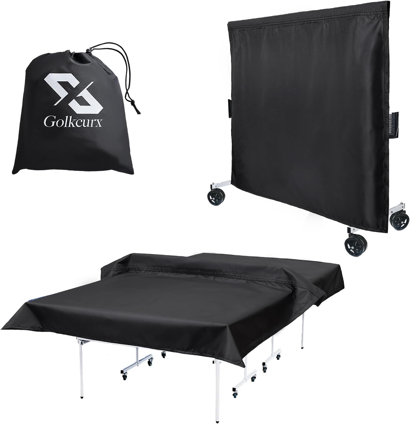 Golkcurx Indoor Ping Pong Table Cover, Folding Table