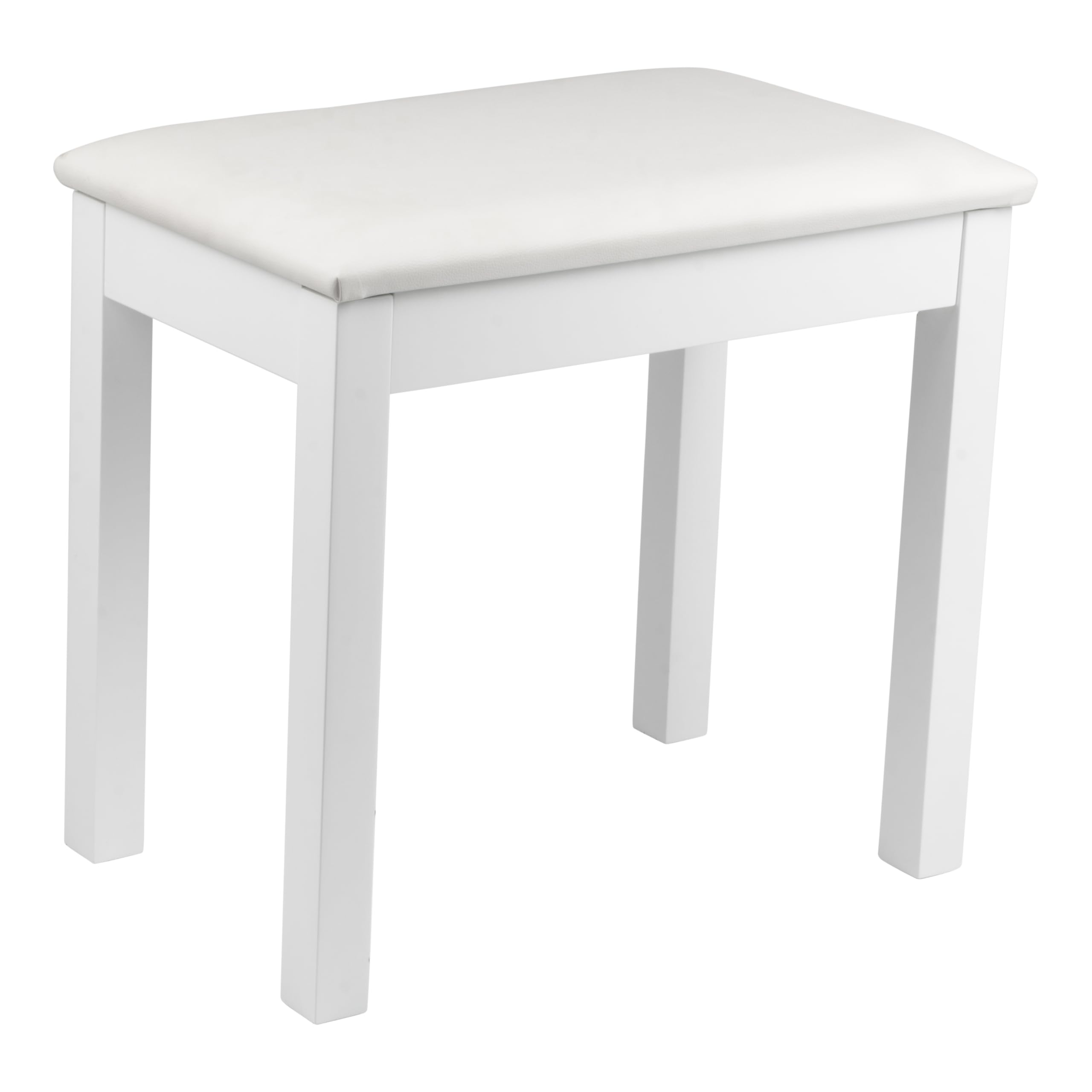 Gator Frameworks Banco de Piano y Teclado de Madera Tradicional; Blanco (GFW-KEYBENCH-WDWH)