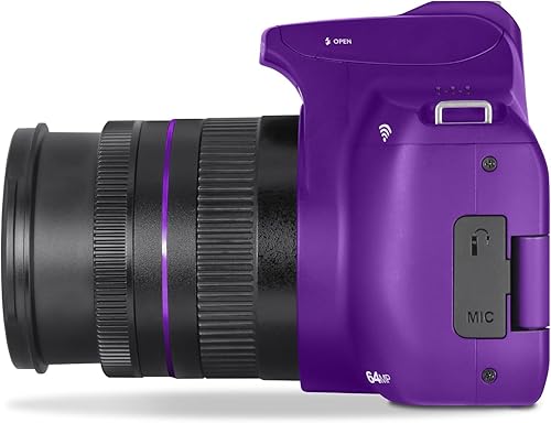 Miniatura 4 de Minolta Cámara digital de enfoque automático de 64 megapíxeles con zoom óptico de 10x, video Ultra HD 4K y disparo macro, paquete con tarjeta de