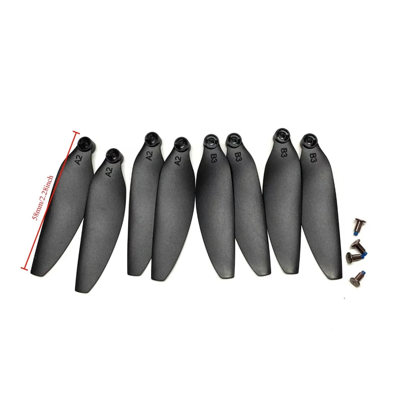 Hélice de hoja 58 mm, compatible con cuadricóptero E88 EVO MAX(48pcs blades)
