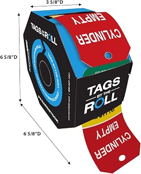 AccuformNMC 250 Perforated Cylinder Tags by-The-Roll, Cylinder Empty