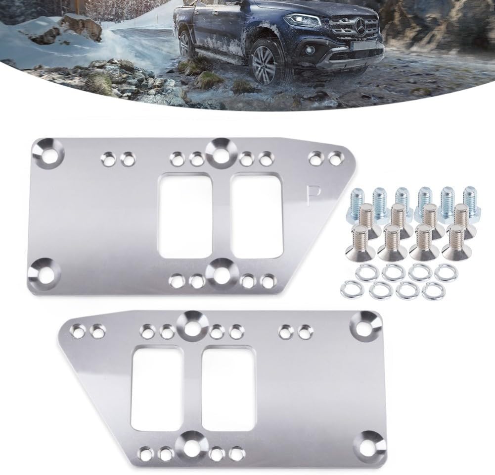 Motor Mount Adapter Plates for LS1 LS3 LS2 LQ4 LQ9 LS6 L92 L99 L33 LR4 Engines, Billet Aluminum Swap Bracket Kit Compatible with LS Engine Conversions