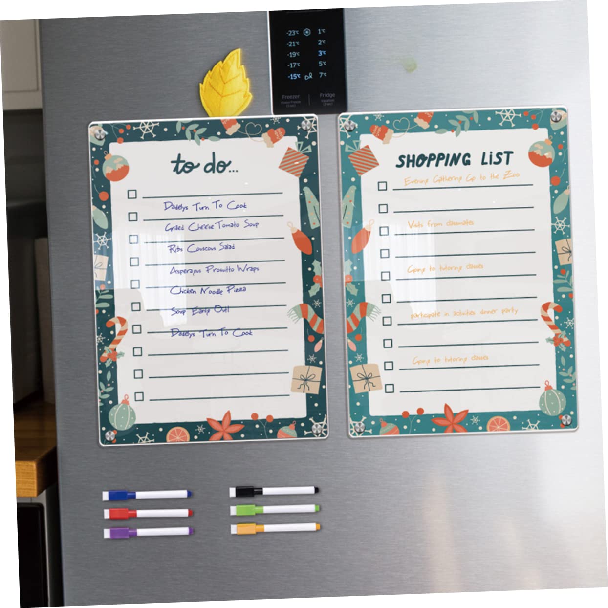 Magnetische Acryl Schreibtafel für Kühlschrank, Täglicher Planer