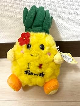 Amazon.co.jp: ハワイ パイナップル ぬいぐるみ 縦16cm×横10cm
