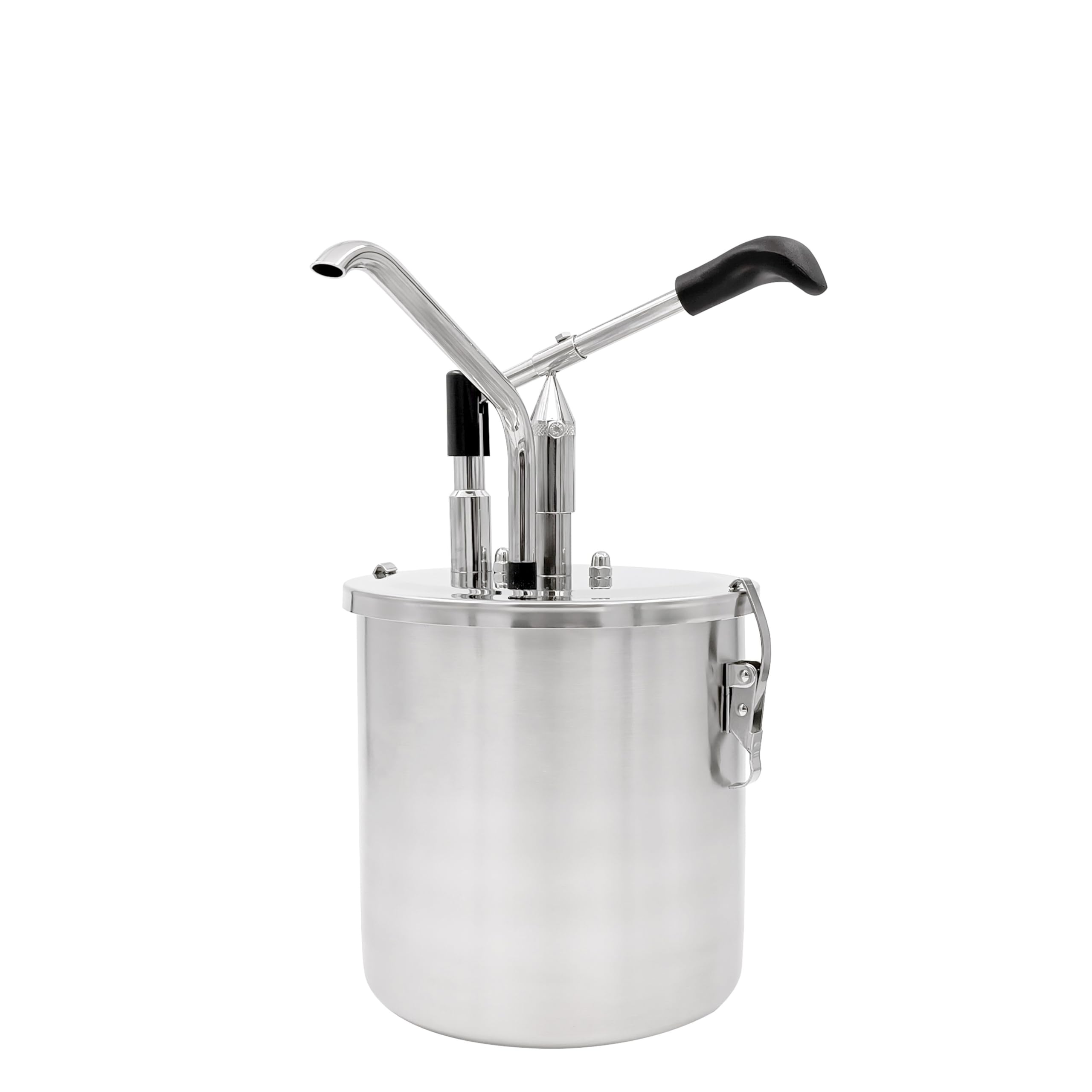 GGM Gastro Saucenspender 4 L | Ideal für Foodtrucks, robuste Edelstahlkonstruktion, präzise portionierbar, einfache Reinigung, für kalte und warme Saucen