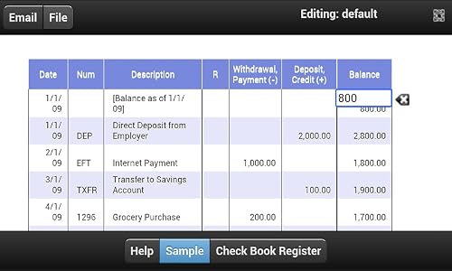 Checkbook Register Mobi – vue 5
