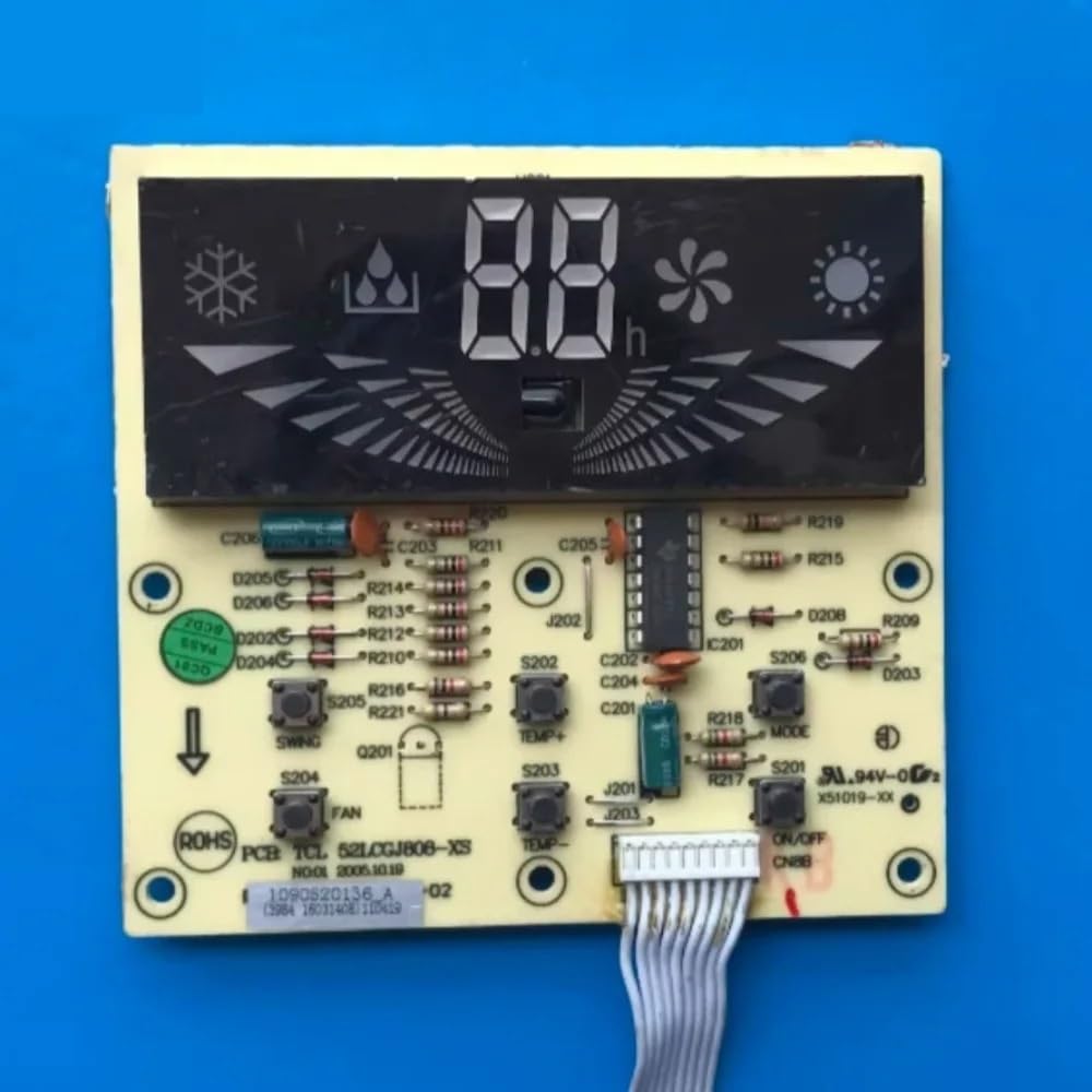 CHAOJIEOZ 1pcs 1090520136 52LCGJ808-XS Air Conditioner Display Board Control Panel Key Operation