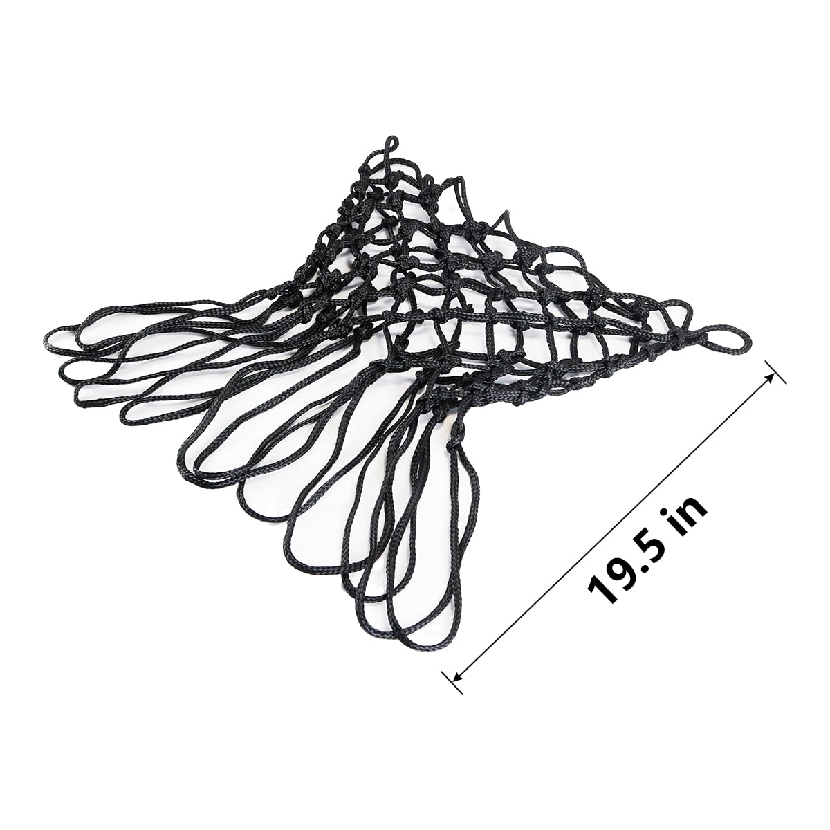 Filet de Basket de Remplacement Robuste, de qualité Professionnelle, adapté aux terrains extérieurs et intérieurs, avec cerclage Standard, résistant aux intempéries et Anti-Fouet.