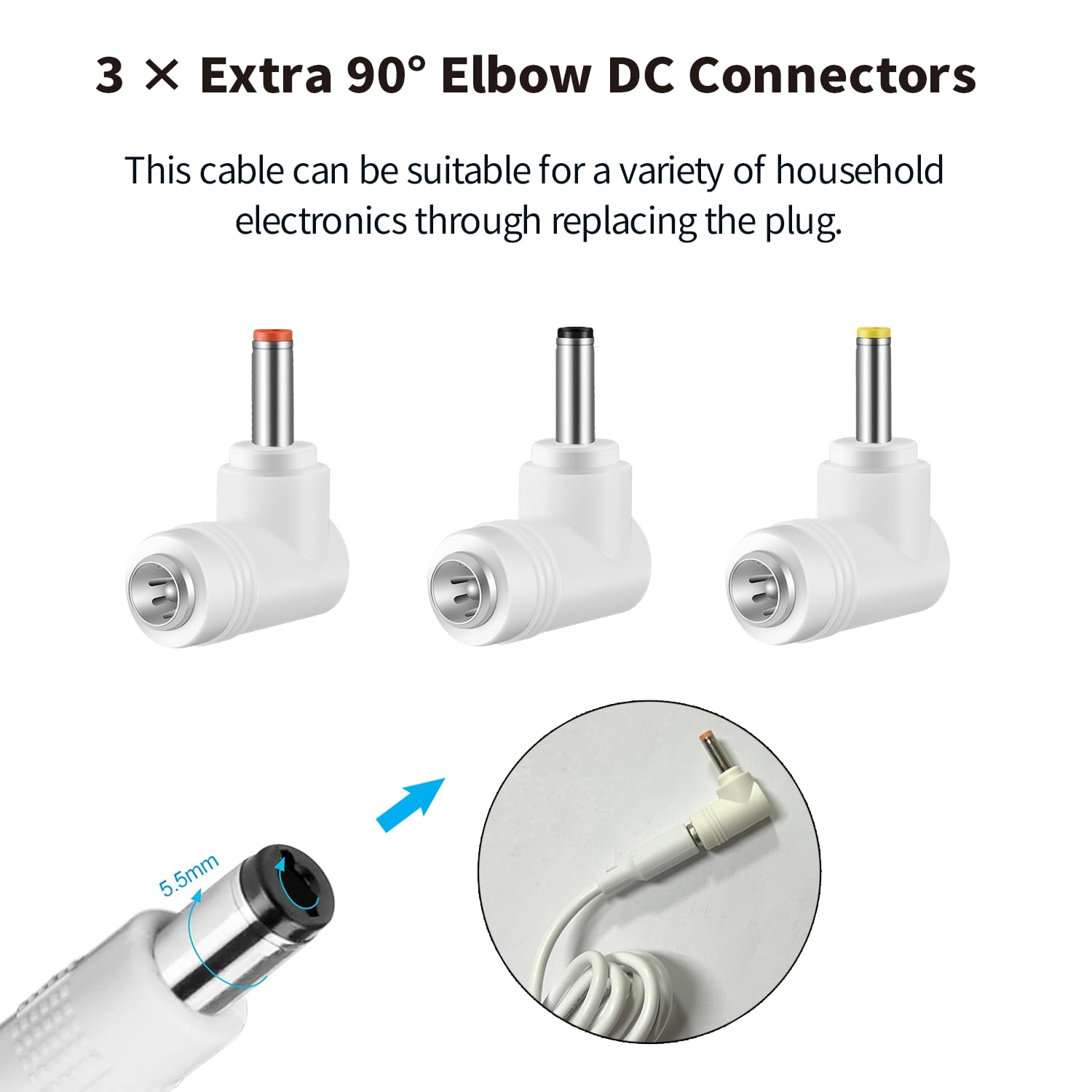 Zasilacz sieciowy do Philips Avent niani kabel do ładowania 2 m, zasilacz 6 V 2 A 1 A 0,5 A ładowarka do SCD501/00, SCD503/26, SCD723/26, SCD560, DECT niania elektroniczna dla niemowląt, SCD505