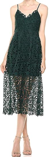 Sleeveless Lace Fit \u0026 Flare Midi Dress 