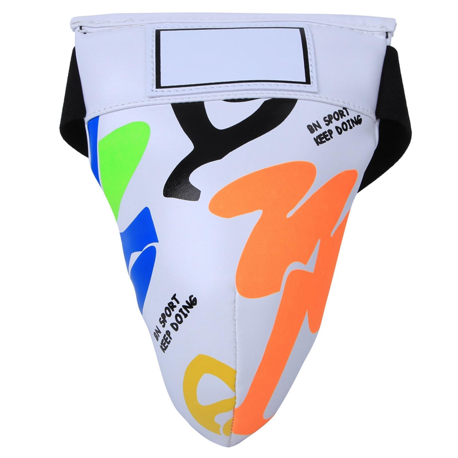 Protezione inguinale per bambini, attrezzatura protettiva per boxe per bambini protezione inguinale traspirante con graffiti per allenamento di boxe e taekwondo