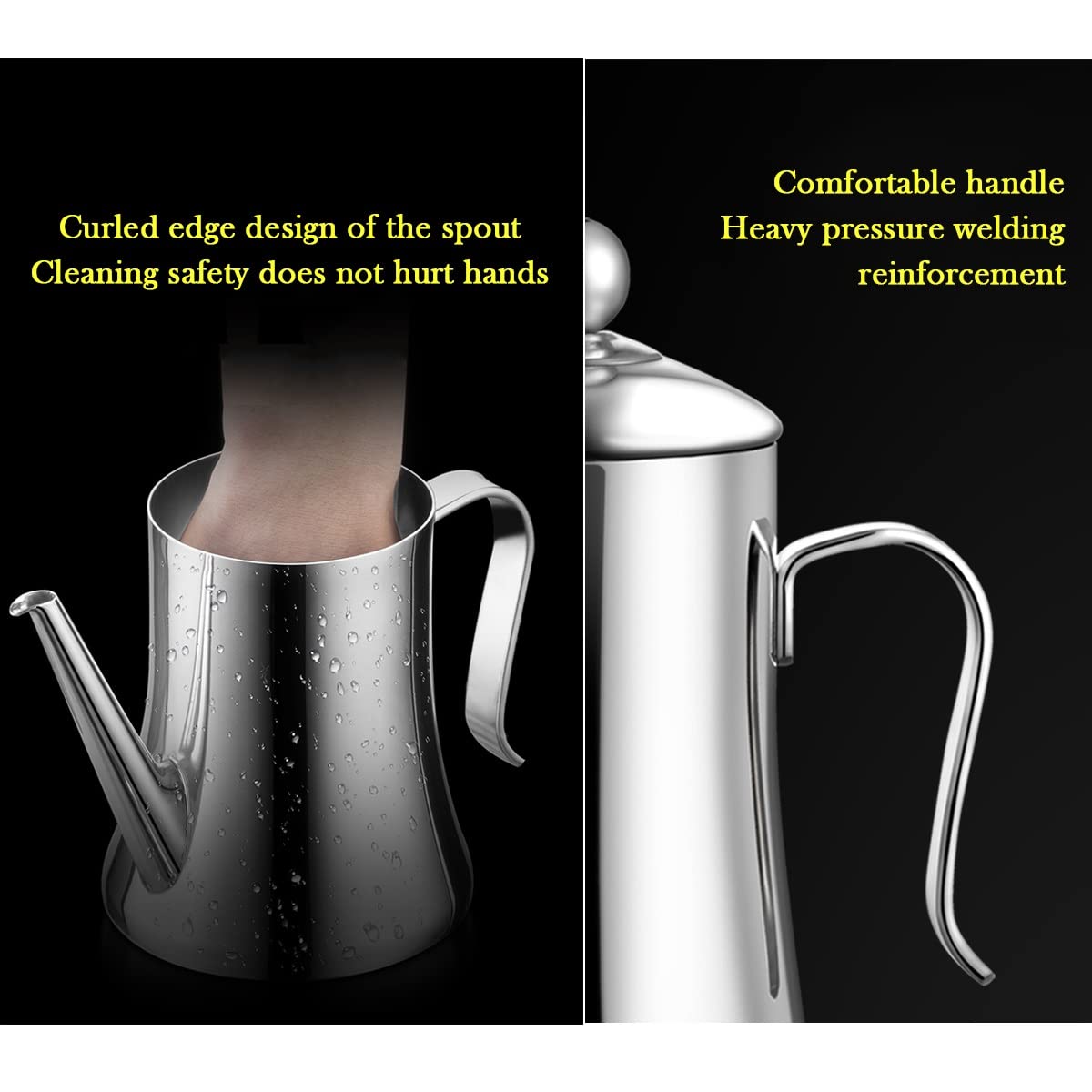 Dispensatrice Di Olio In Acciaio Inox Bottiglia Di Olio D'oliva Per Cucina,Olio Aceto Salsa Di Soia Contenitore Di Stoccaggio Con Coperchio, Bottiglia Olio Che Versa Senza Sgocciolare ( Color : Black