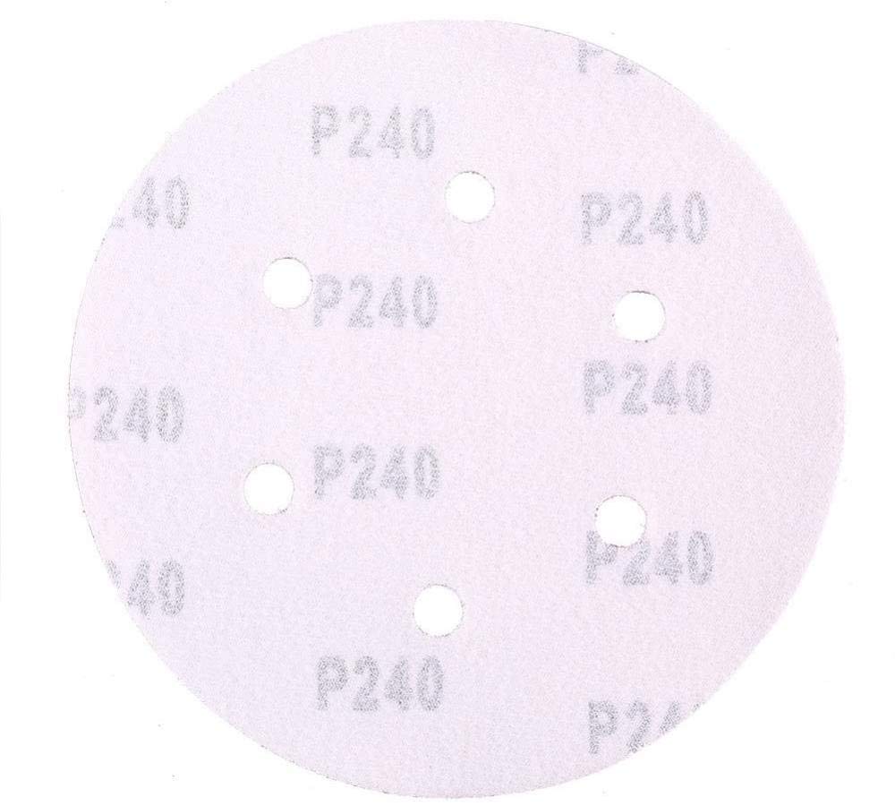Disco De Lijado De Gancho Y Bucle De 6 Pulgadas, 6 Agujeros, Grano 400, Papel De Lija Orbital Aleatorio Para Automotriz Y Carpintería - 100 Paquete