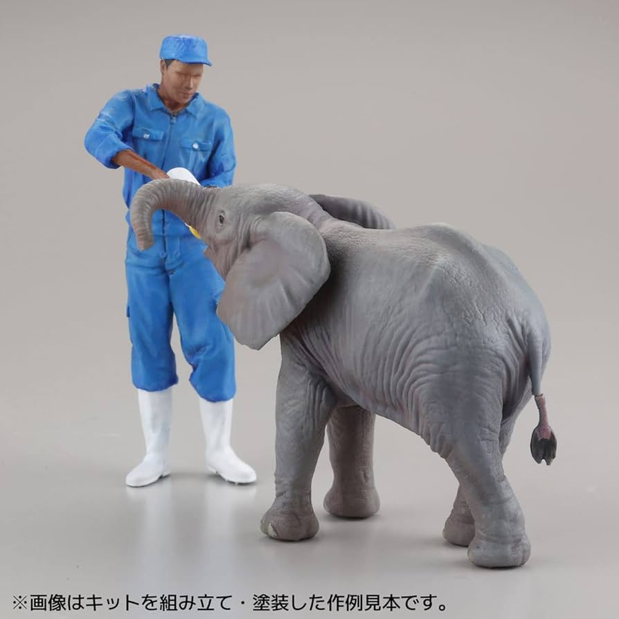 Amazon | 海洋堂 アートプラ ART PLA 飼育員とシロサイセット 未