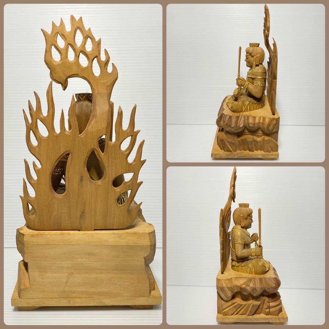 Amazon.co.jp: 八体仏 不動明王 有馬頼底(相國大龍)書付 臨済宗 白檀