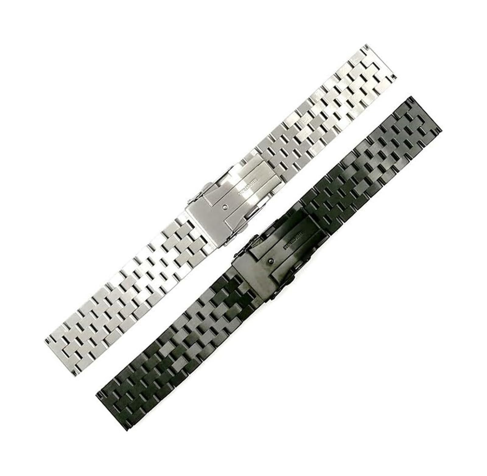 Pasek do zegarka Solidny pasek do zegarka ze stali Paski do zegarków Uniwersalny pasek do zegarka ze stali nierdzewnej Seria bransoletek metalowych Szczotkowany pasek do zegarka 20/22/mm Pasek na nadg