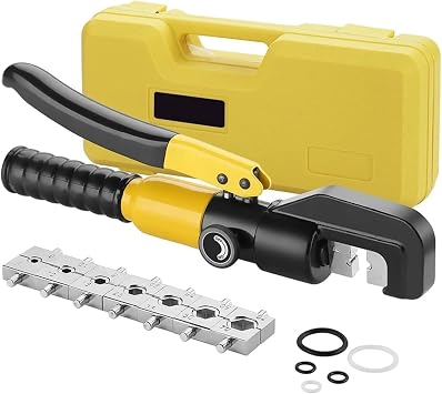 Rebar Cutter, Hydraulic Shearing Machine Cutting Portable Rebar Scissors Manual Hand Tools,for Construction, Copper