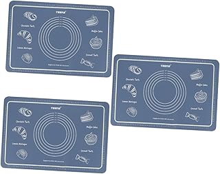 UPKOCH Tapete Para Amassar Macaron 3 Peças Tapete De Silicone Para Assar Macarons Tapete Para Assar Macarons Bandeja Antiaderente Tapete Para Enrolar Massa Antiaderente Gel De