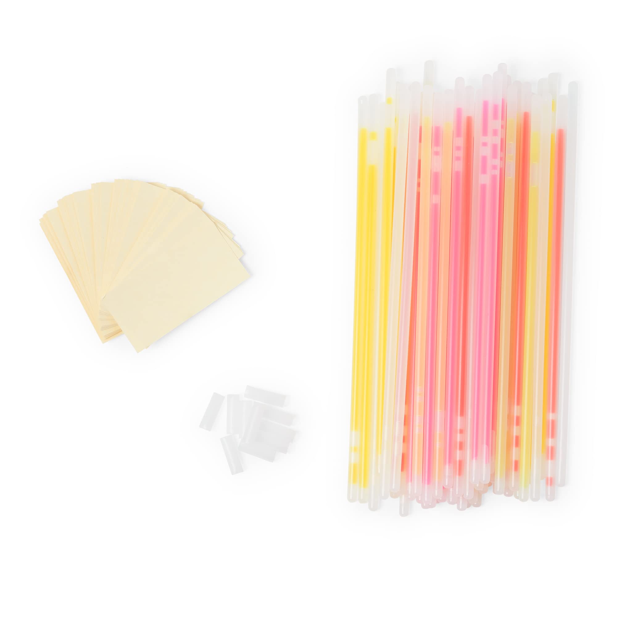 HGL GLOW DANCING SET - 150 Piece Assortment of Glow Sticks, Multiple Colours