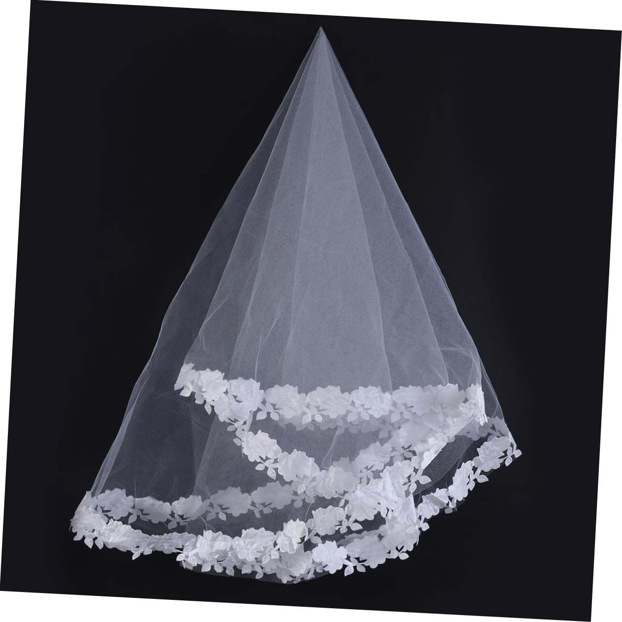 Elegante Velo da Sposa in Rete con Fascia per Capelli Bianca, Lunghezza 1,5 m per Matrimonio