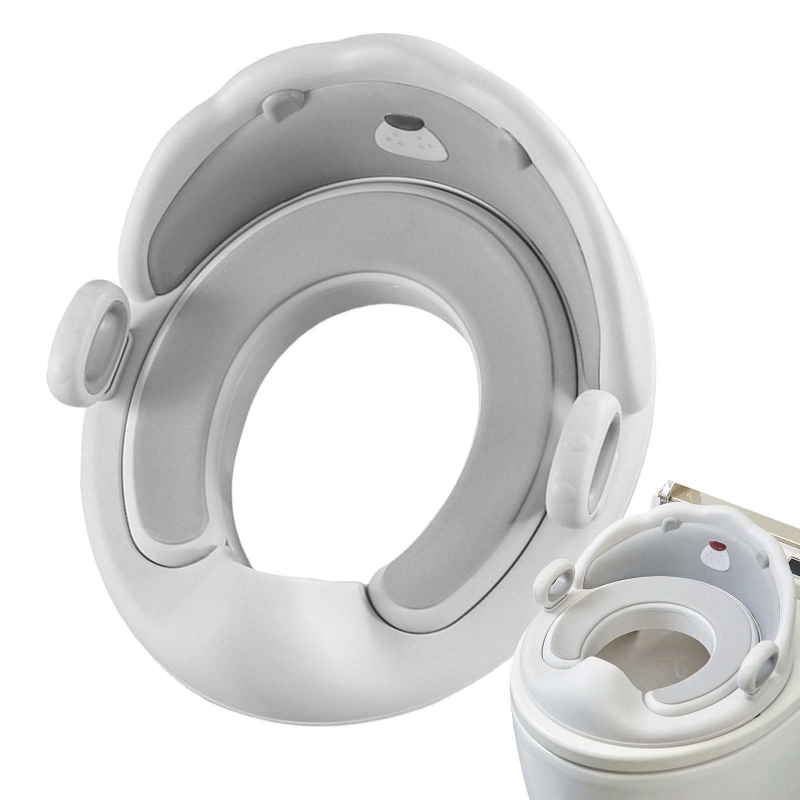 Asiento para inodoro, asiento de inodoro para niños, fijación para asiento | de inodoro para niños con asas – Reductor orinal con protección de , orinal antideslizante para inodoros redondos