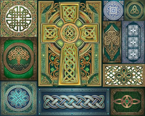 Puzzle Springbok Celtic Knots de 500 Piezas para Adultos | Piezas Únicas, Fabricado en USA, Materiales Ecológicos, Póster Incluido con Diseño Intricado de Nudos Celtas miniatura 1